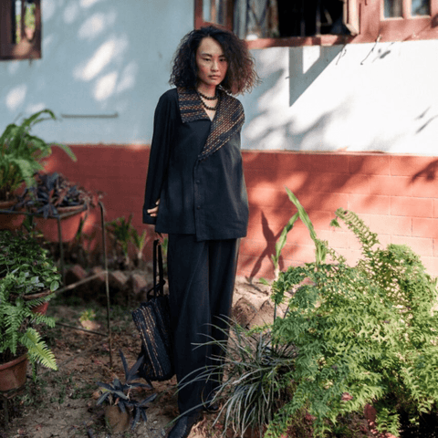 Upcycled Handwoven Barel Pants