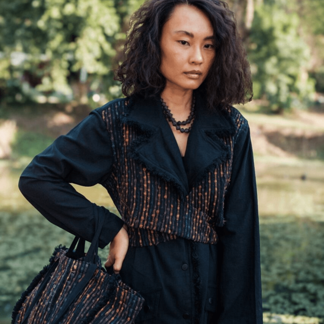 Upcycled Handwoven Copenhagen Trench - Suspire