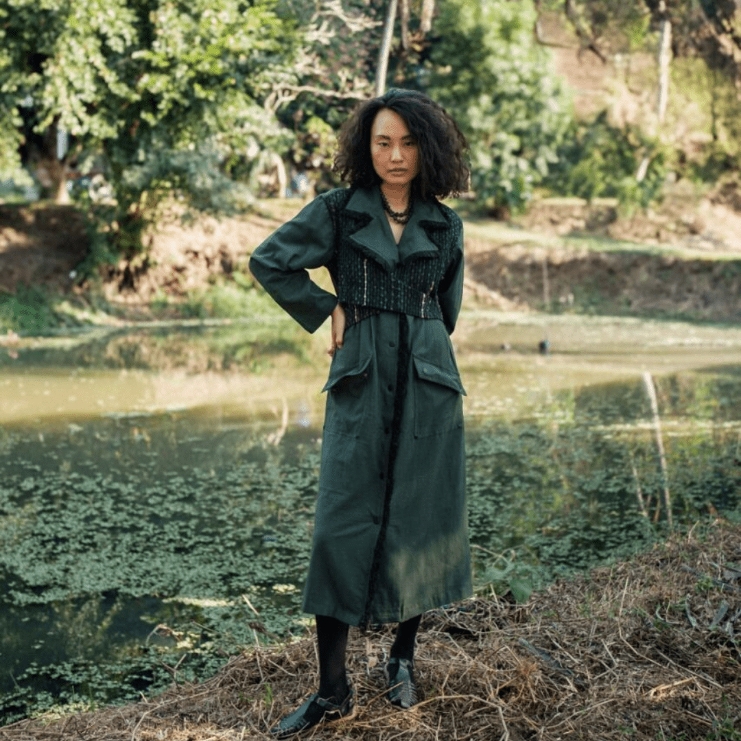 Upcycled Handwoven Copenhagen Trench - Suspire