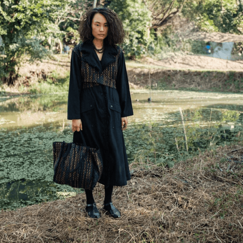 Upcycled Handwoven Copenhagen Trench