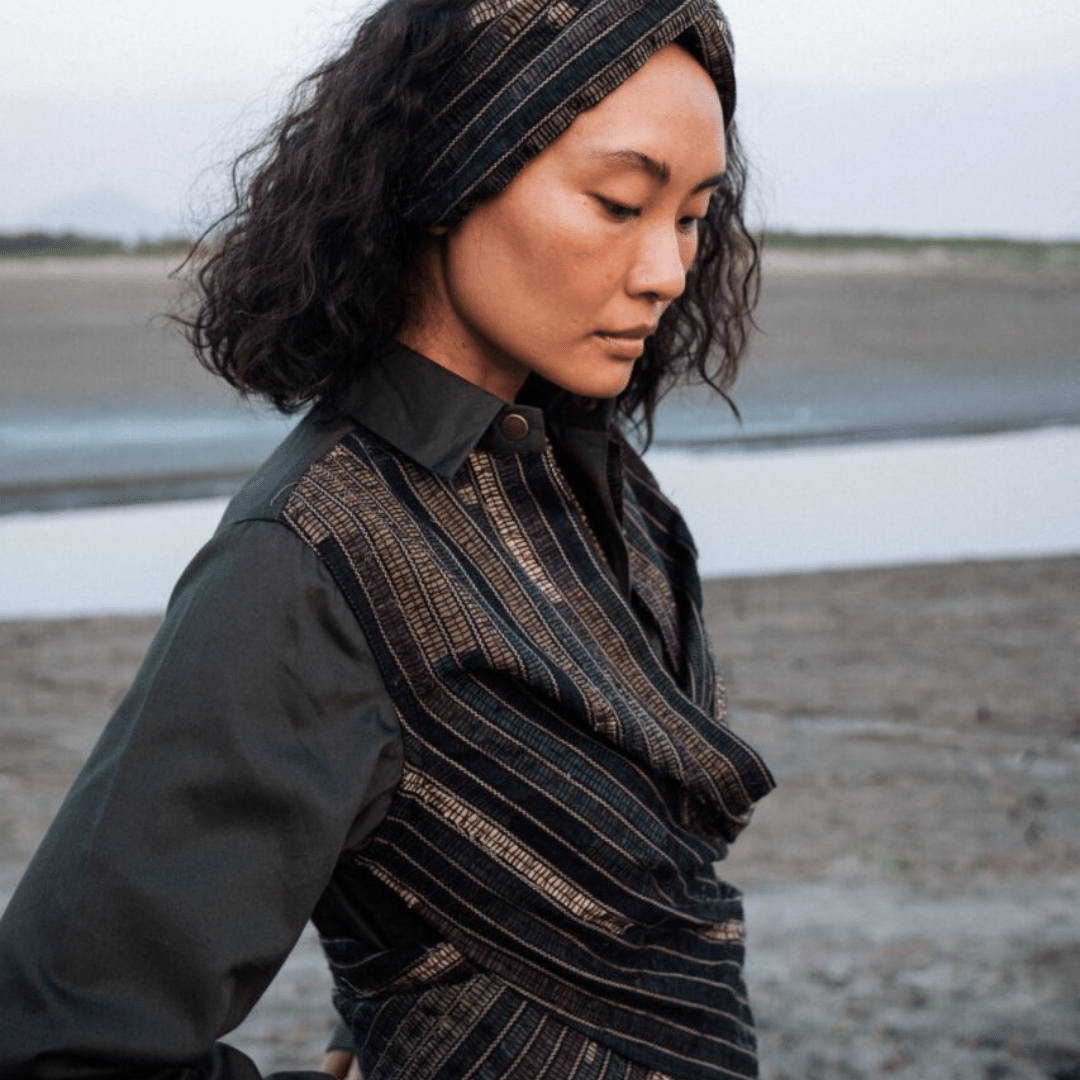 Upcycled Seattle Wrap Dress - Suspire