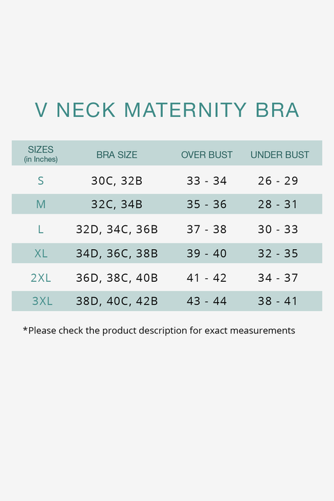 V-Neck Maternity Bamboo Bra – Plum Purple
