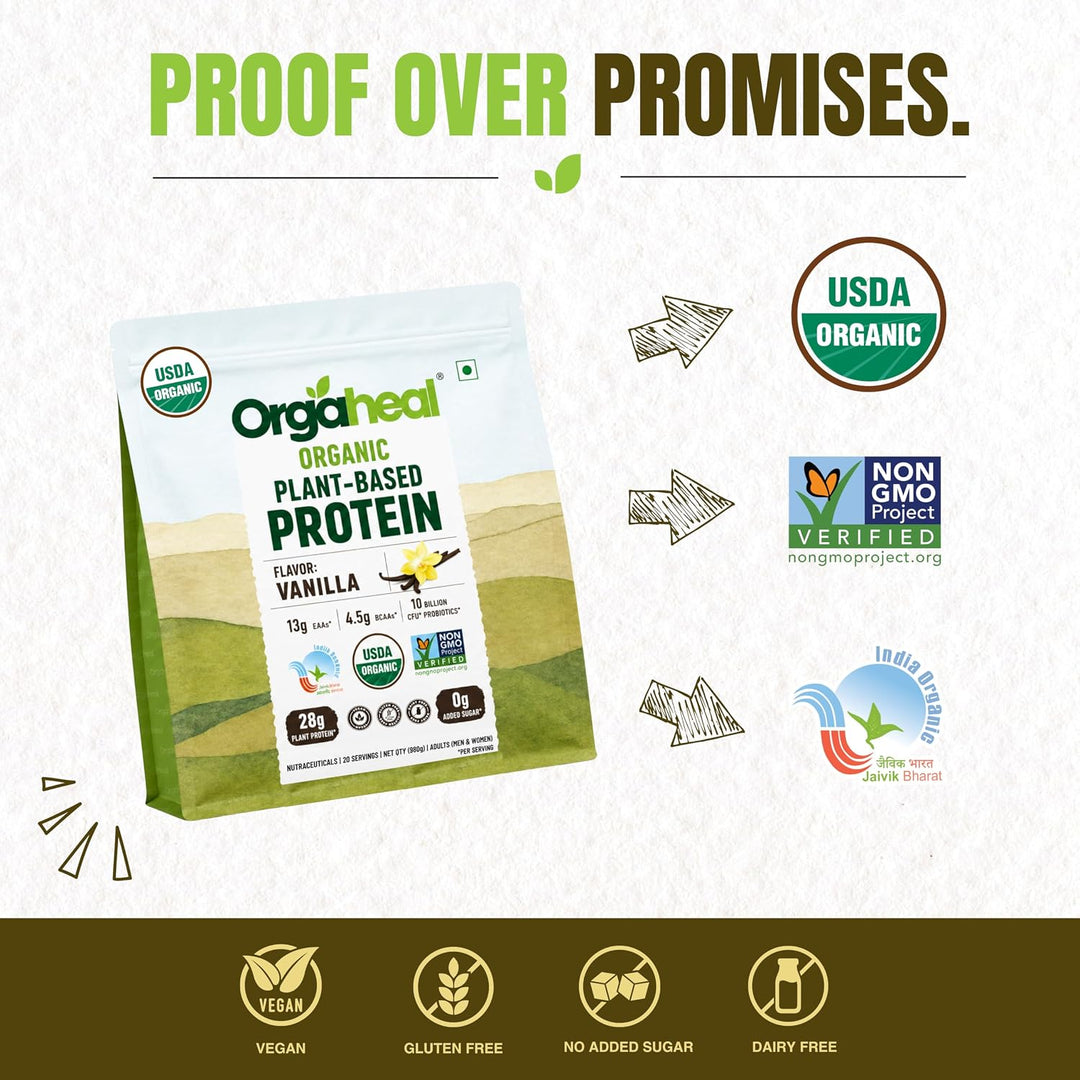 Organic Plant Based Protein Powder Vanilla | 980g