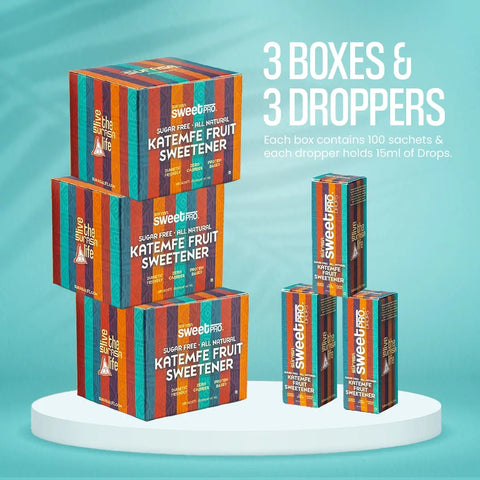 Surasa Variety Saver Pack - Box of 3x100 sachets + Box of 3x15ml Droppers
