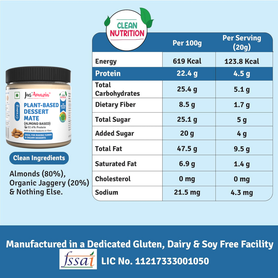 Jus Amazin Dairy-Free Dessert Mate (Almond Based)