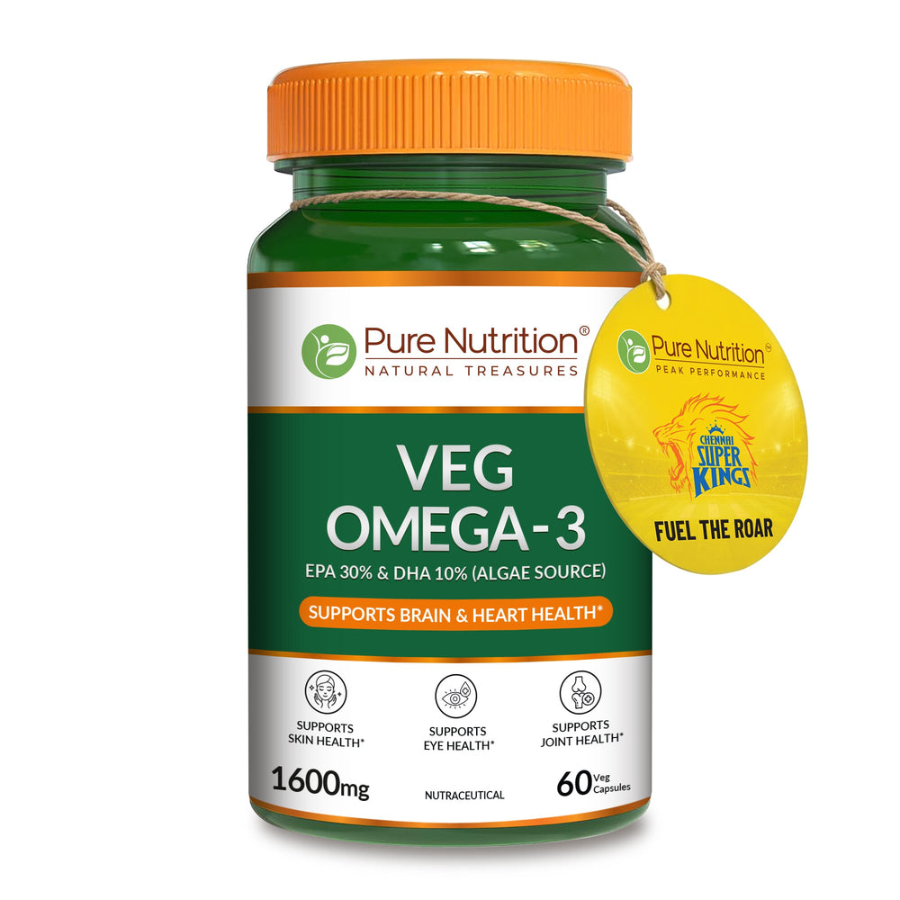 Vegan Omega-3 1600mg from Algae EPA & DHA | Heart & Brain Health