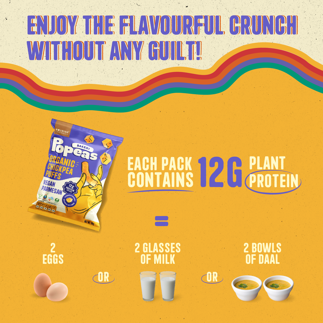 Nourish Organics Chickpea Puffs | VEGAN PARMESAN (Pack x4)