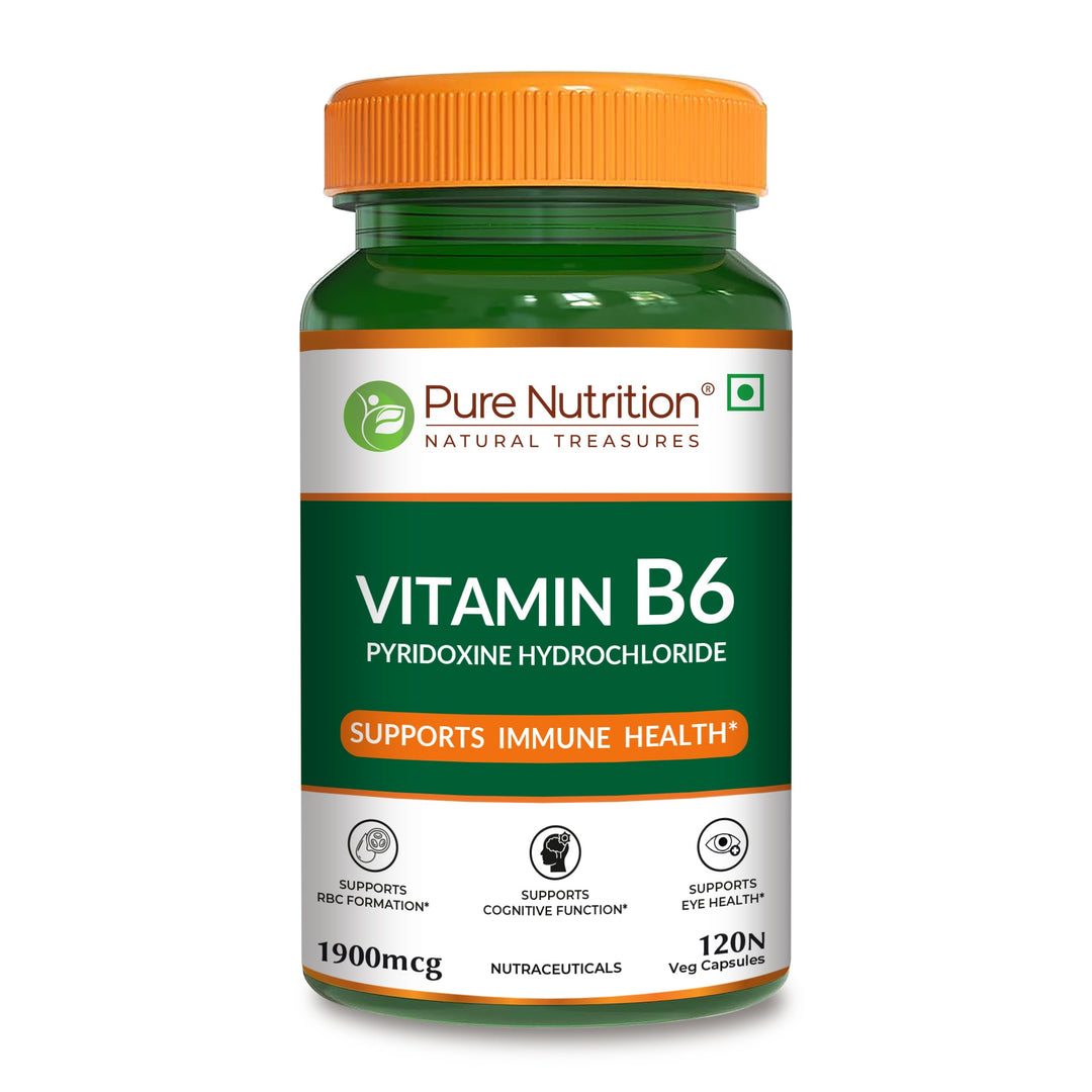 Pure Nutrition Vitamin B6 – 120 Veg Capsules