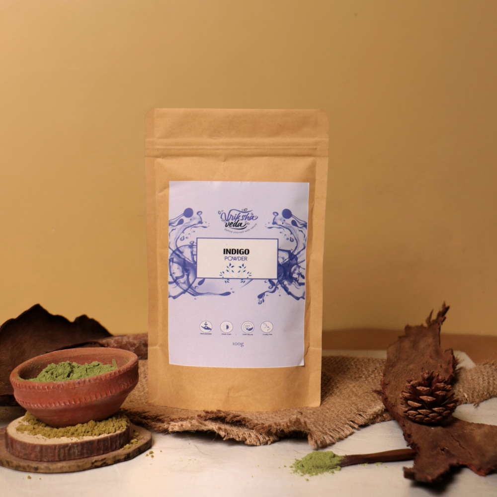 Indigo Powder 100% Pure for Natural Hair Care & Coloring