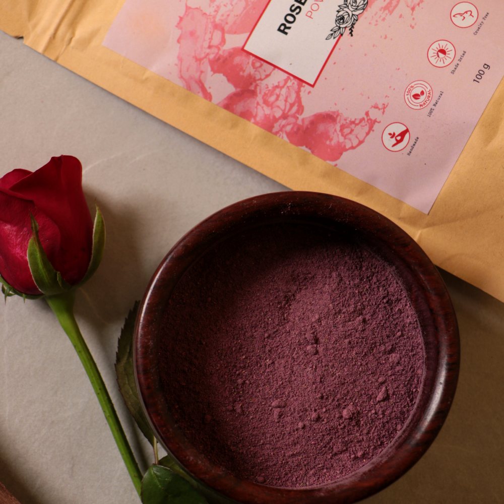 Rose Petals Powder 100g - 100% Natural Dried Rose Powder