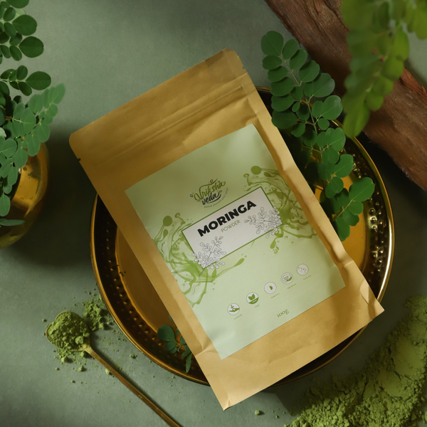 Vriksha Veda Best Moringa Powder Online in India I For Skin and Hair Care | 100 gms
