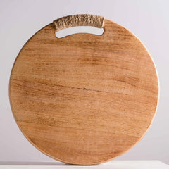 Araana Home Vyaas Round Chopping Board with Rope Detailing