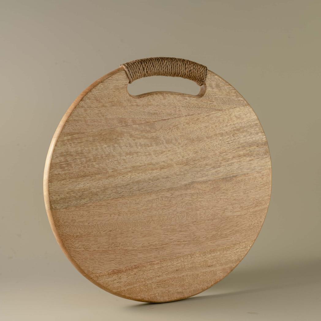 Araana Home Vyaas Round Chopping Board with Rope Detailing