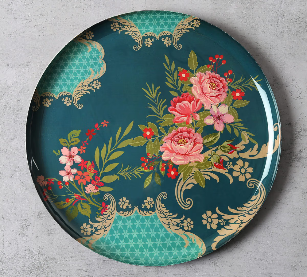Water Roses 12" Wall Deco Plate