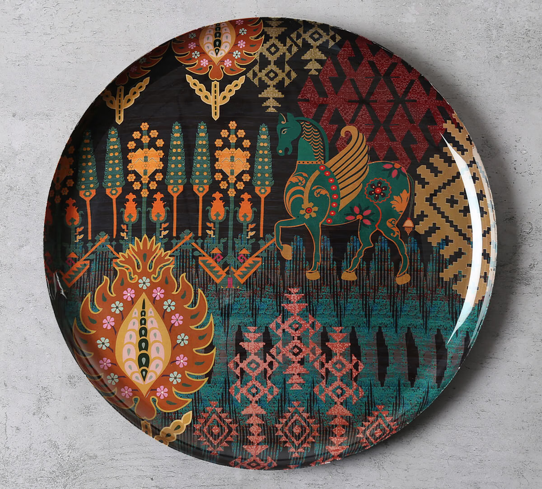 Geometrical Nights 12" Wall Deco Plate