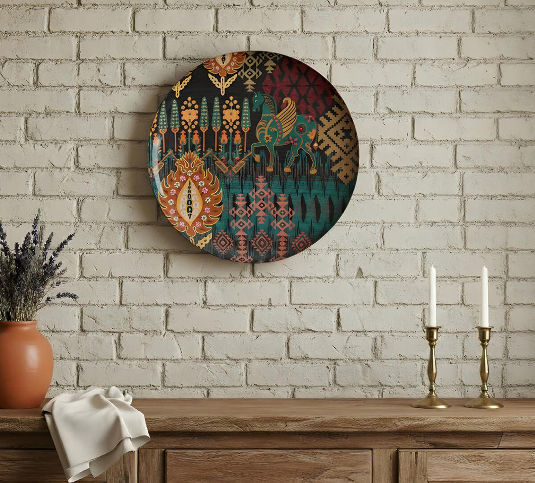 Geometrical Nights 12" Wall Deco Plate