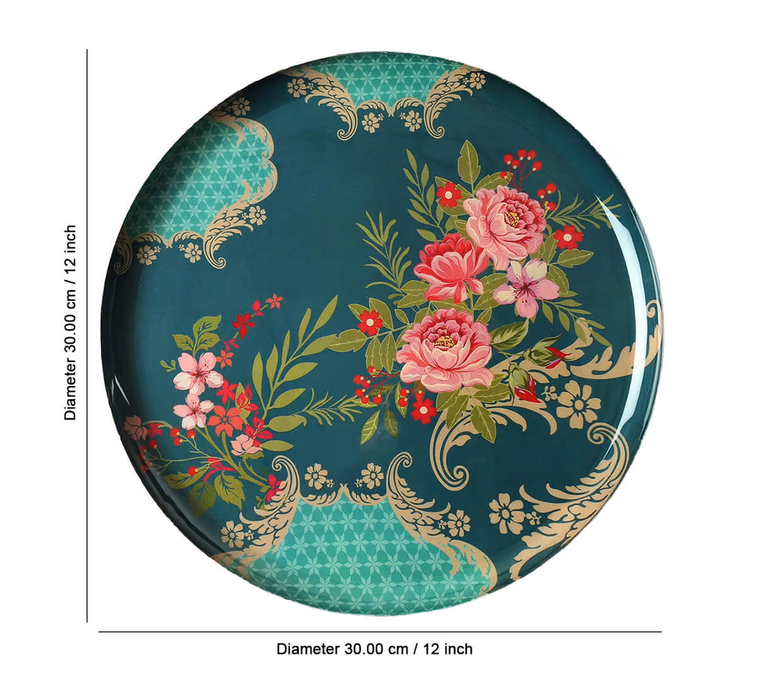 Water Roses 12" Wall Deco Plate