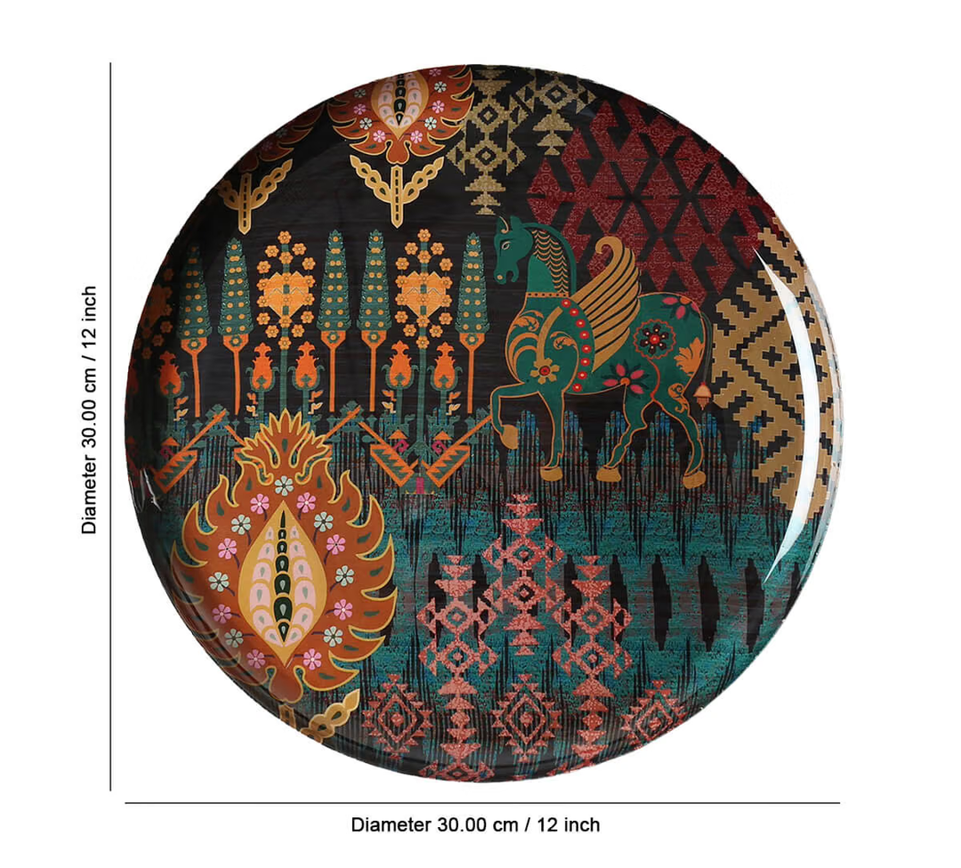 Geometrical Nights 12" Wall Deco Plate