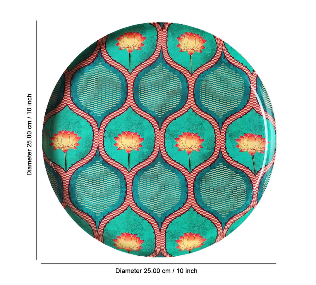 Entangled Lotus 10" Wall Deco Plate
