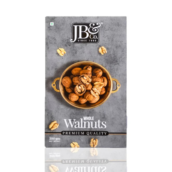 JB&CO Chile Walnuts with shell (Akkha-Akhrot) - 500 gm
