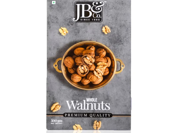 JB&CO Chile Walnuts with shell (Akkha-Akhrot) - 500 gm