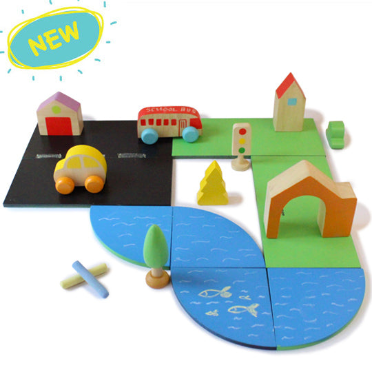 Shumee Build A City Wooden Set
