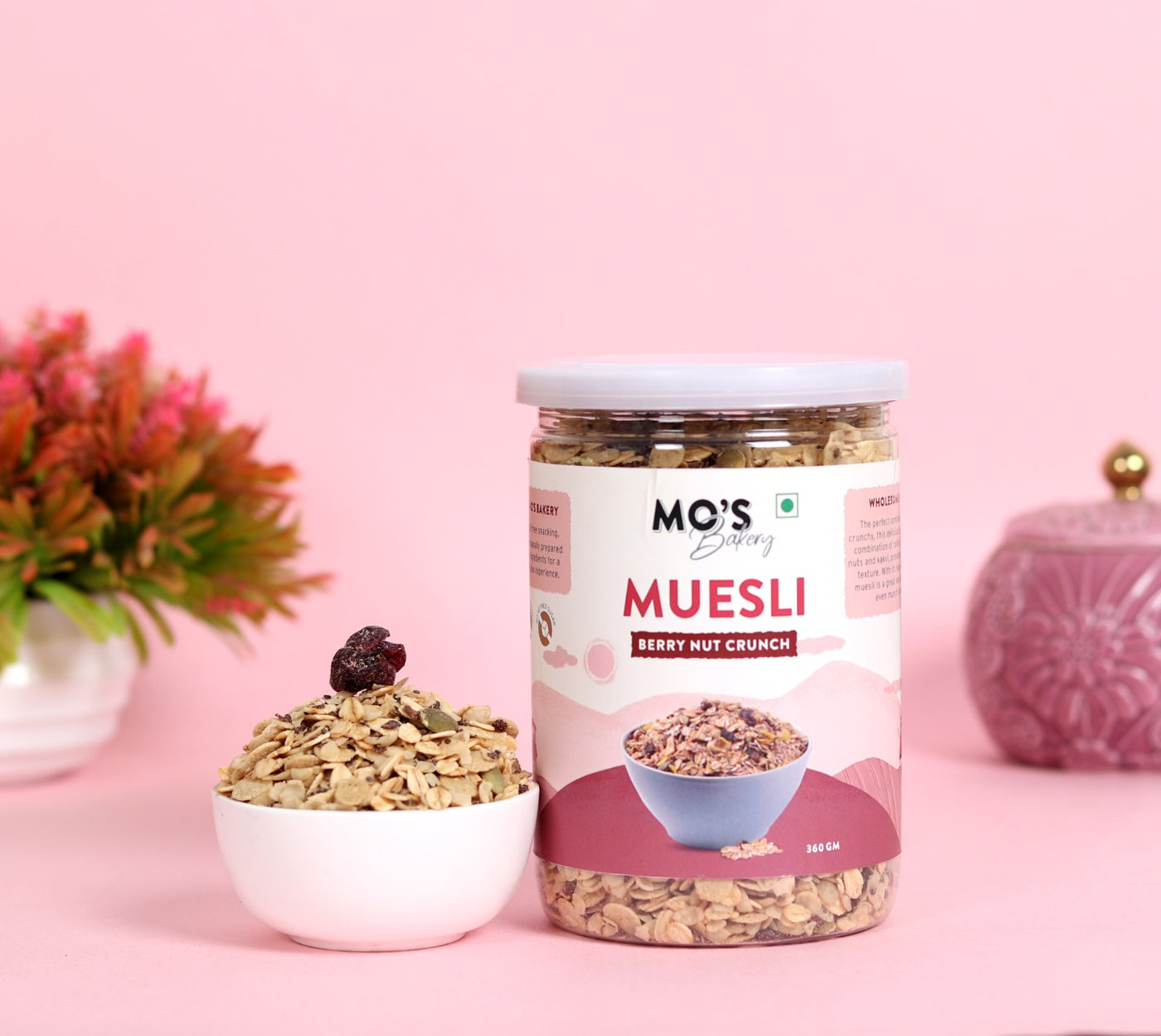 Mo's Millet Muesli Berry Nut Crunch 90% whole grain & protein rich