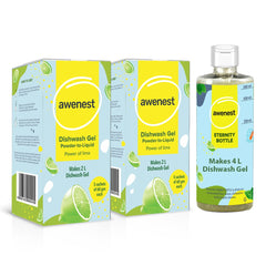 Awenest Concentrated Powder to Liquid Dishwash 4 L kit