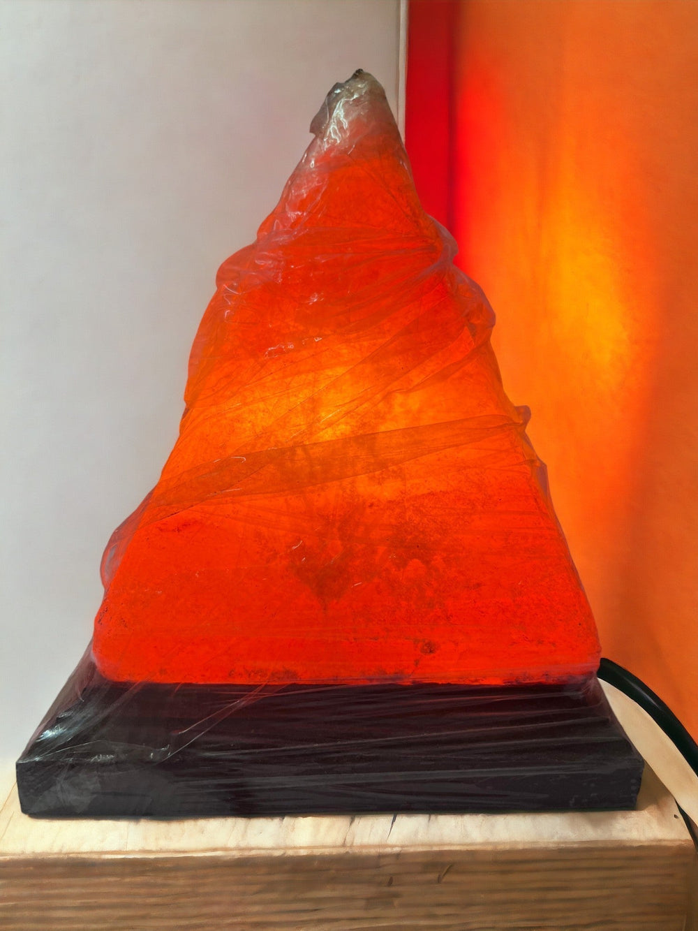 ONEarth Pyramid Himalayan Salt Lamp | Pink Himalayan Salt