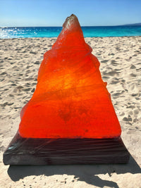 ONEarth Pyramid Himalayan Salt Lamp | Pink Himalayan Salt