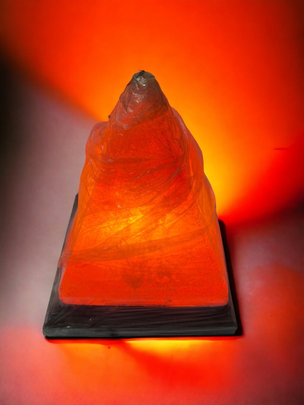 ONEarth Pyramid Himalayan Salt Lamp | Pink Himalayan Salt