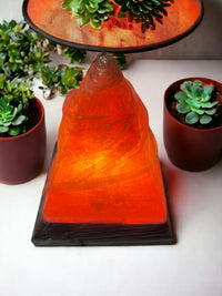 ONEarth Pyramid Himalayan Salt Lamp | Pink Himalayan Salt