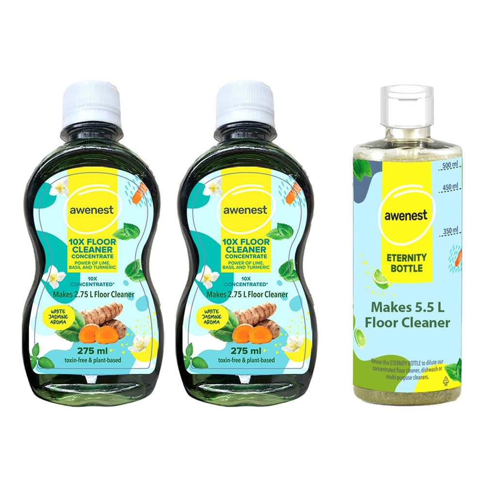Awenest 10X Floor Cleaner Concentrate | Plant-Based Surfactants | Pack of 2