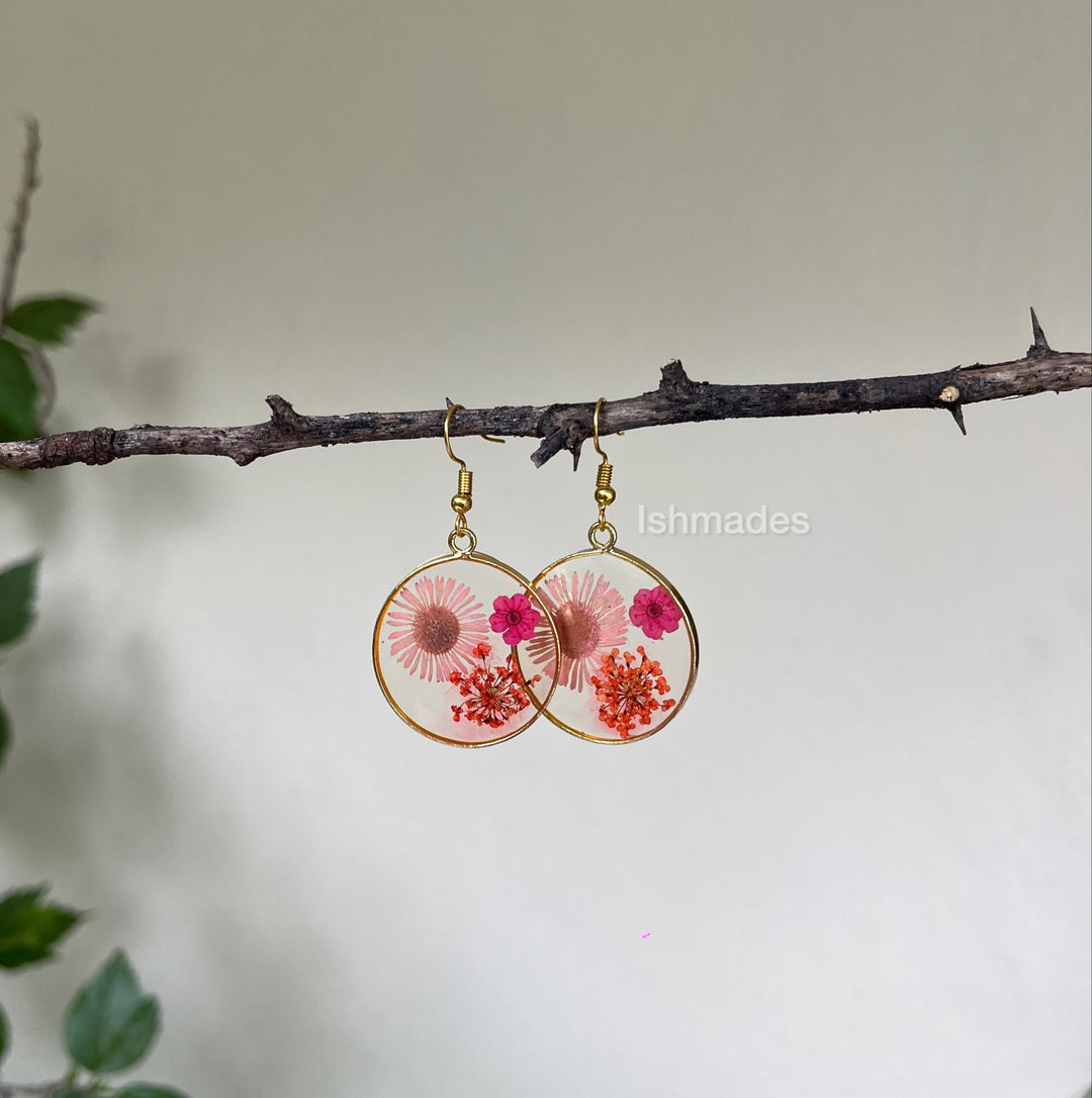 Ishmades Pink Field earrings