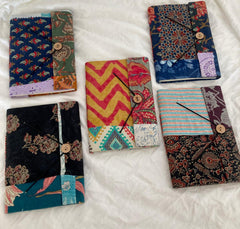 Ecokari Handmade Paper Diary with Buttoned Closure | Soothing Prints