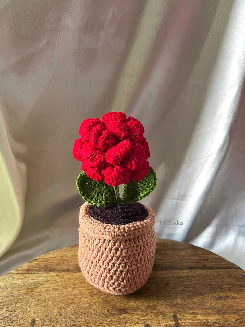 Ishmades Crochet Combo Pots| Home decor| 24x10 cm