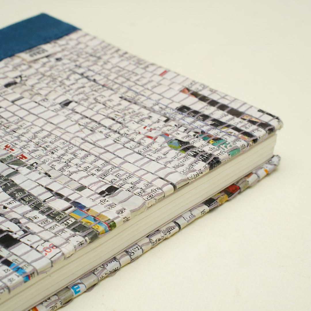 Upcycled Corporate Diary | Classic Hardbound Cover | 100 Recycled Papers | Handcrafted | Scrapshala