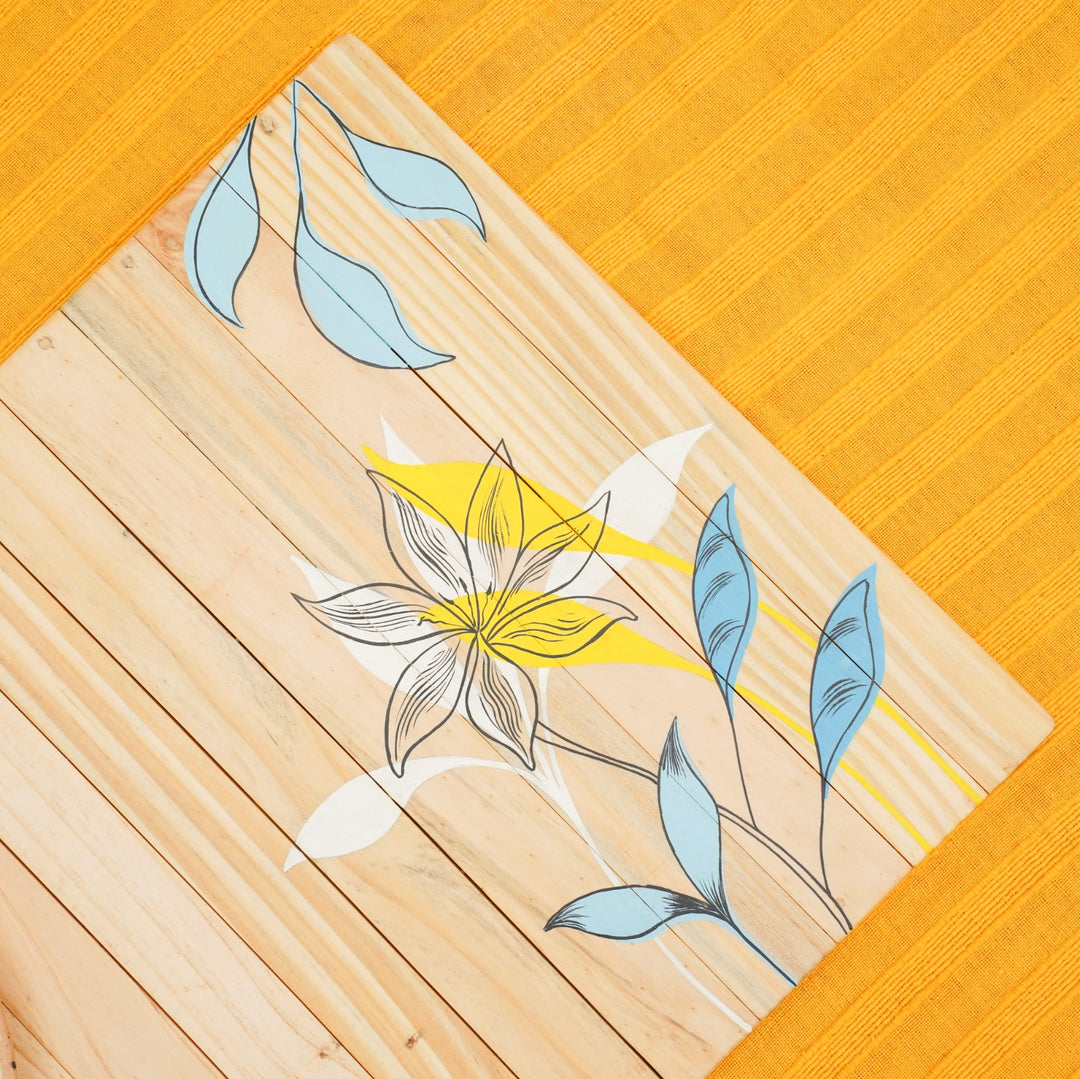 Dharti Multipurpose Place Mat | Natural Pine Wood | Foldable | Light weight | Stain-Proof | Scratch-Proof