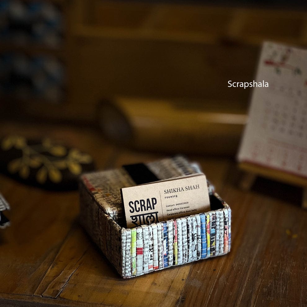 Premium Upcycled Corporate Gift Hamper | Laptop Sleeve Bag | Business Card Holder | Photo Frame | Scrapshala