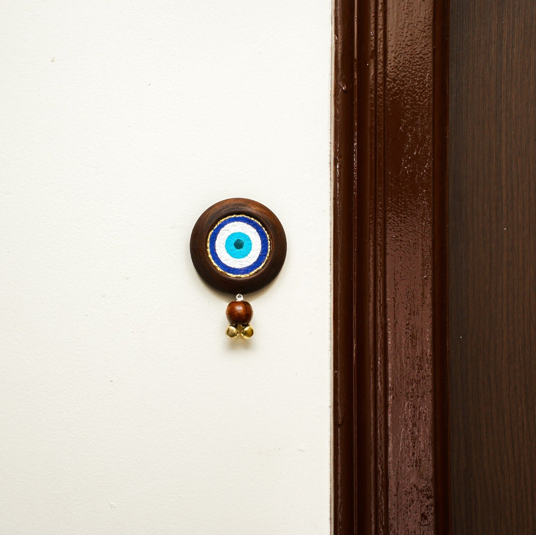 Evil Eye Door Hanging | Pack of 2 | 100 % Natural | Timeless Look | Reusable | Positive Energy | Handcrafted in Banaras