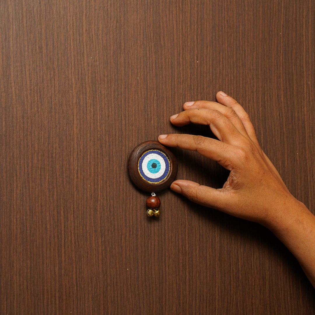 Evil Eye Door Hanging | Pack of 2 | 100 % Natural | Timeless Look | Reusable | Positive Energy | Handcrafted in Banaras