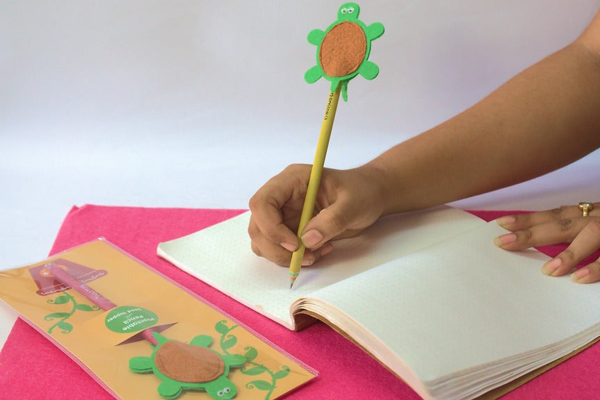 Taali Plantable Pencil with Characters Pencil End - Set of 5 Pencils