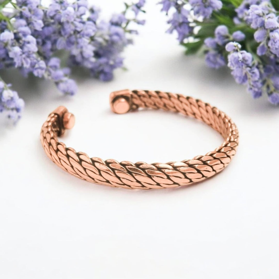 Bamboology Trends Pure Copper Magnetic Therapy Band - kada for Arthritis Relief – Adjustable, Stylish Design with 6 Powerful Magnets