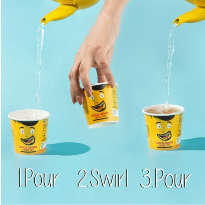 Cup-Ji Kashmiri Kahwa Green Tea 10 Cups Jar