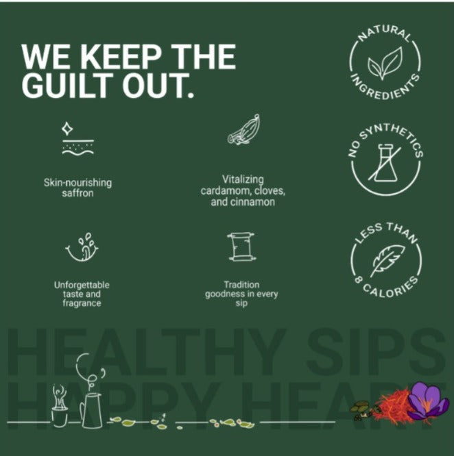 Cup-Ji Kashmiri Kahwa Green Tea 10 Cups Jar