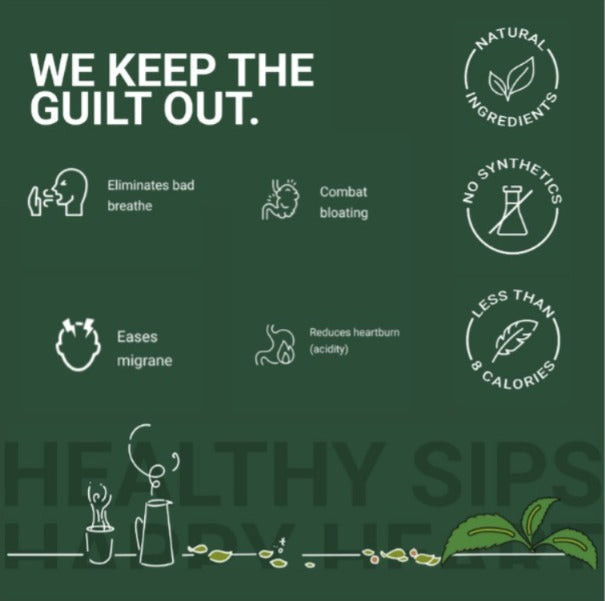 Cup-Ji Mint Green Tea 10 Cups Jar