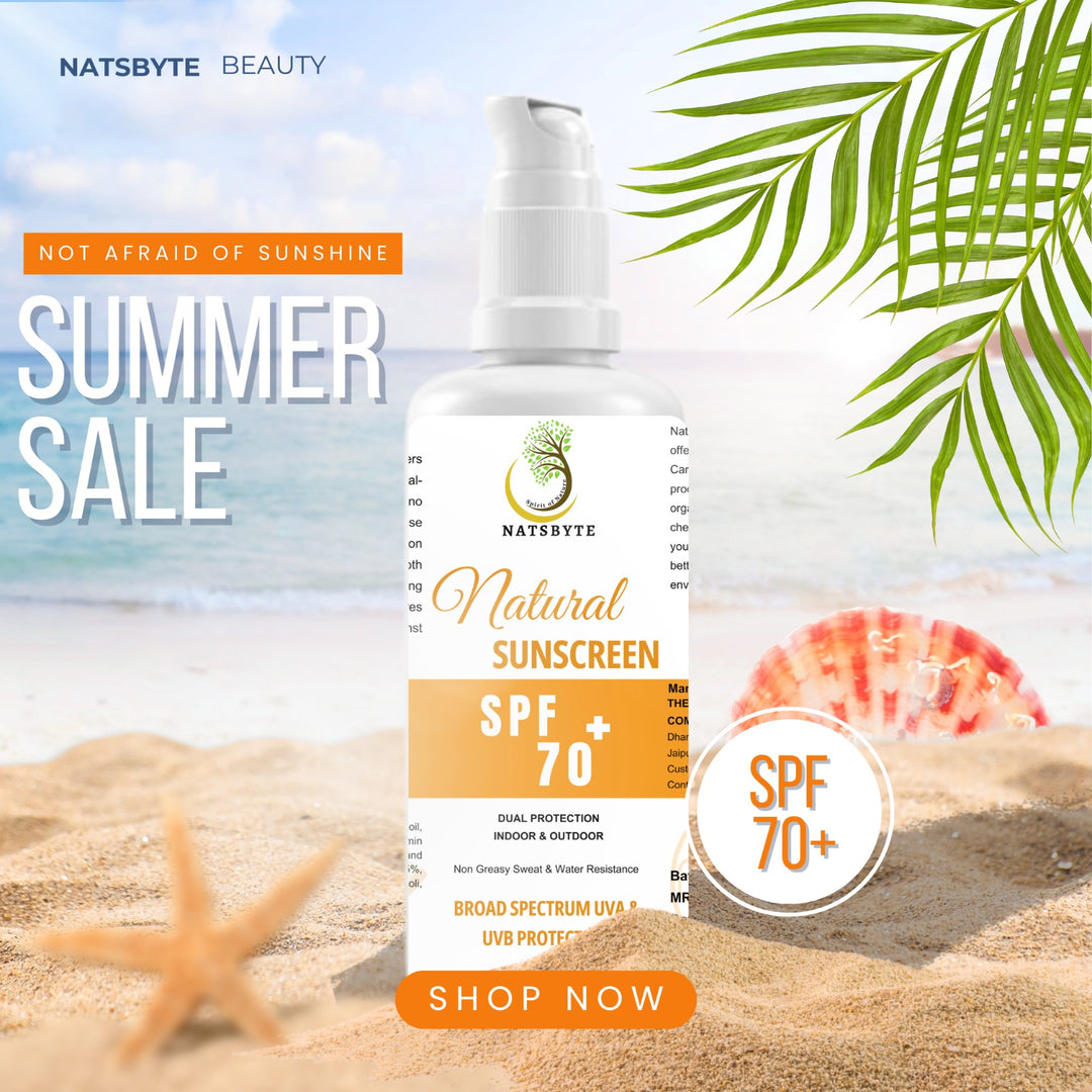 Natsbyte Natural Sunscreen | SPF 70 - 100 ml