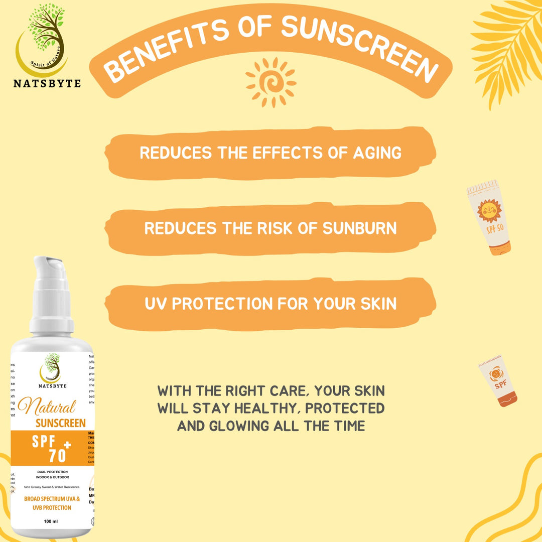 Natsbyte Natural Sunscreen | SPF 70 - 100 ml