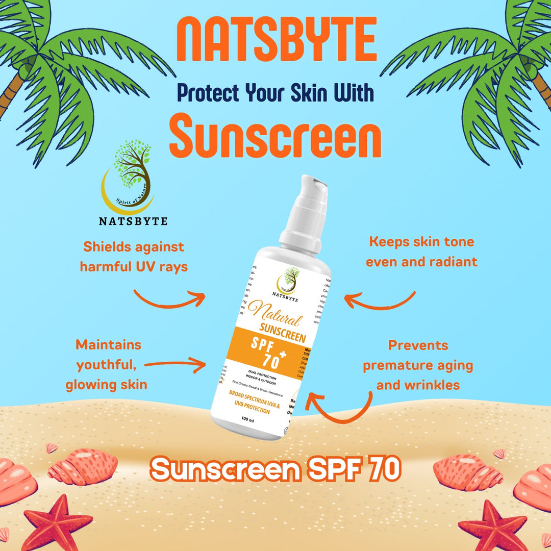 Natsbyte Natural Sunscreen | SPF 70 - 100 ml