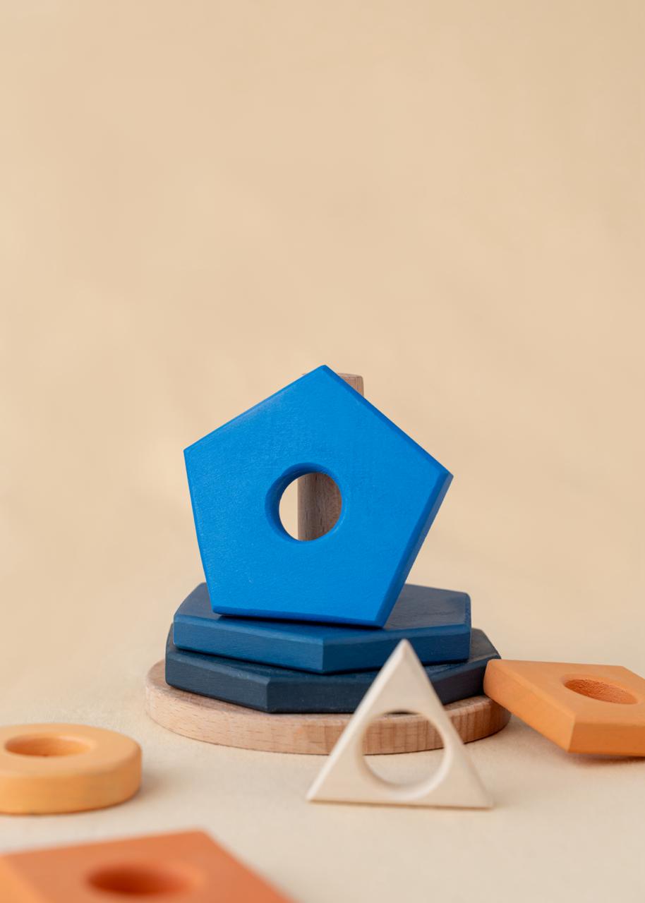 Little Lifters Montessori Geometric Shape Stacker